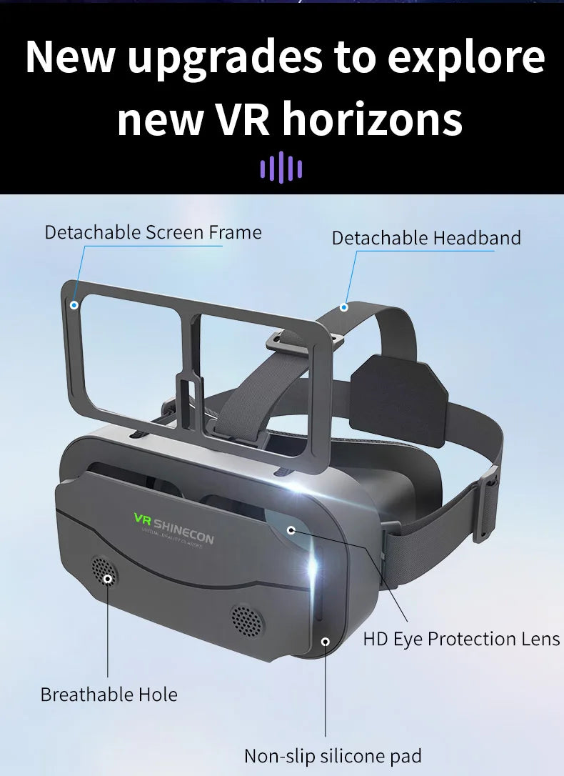 3D Virtual Reality VR Glasses Headset Devices Helmet Lenses Goggles Smart For Smartphones Phone Cell Mobile Game Viar Viewer Set
