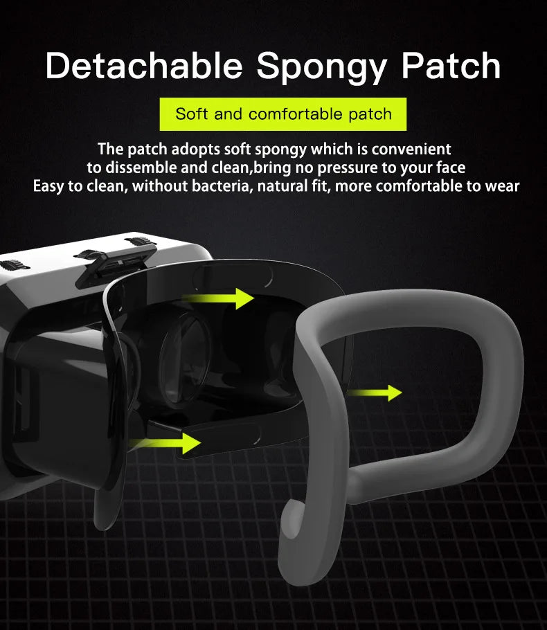 3D Virtual Reality VR Glasses Headset Devices Helmet Lenses Goggles Smart For Smartphones Phone Cell Mobile Game Viar Viewer Set