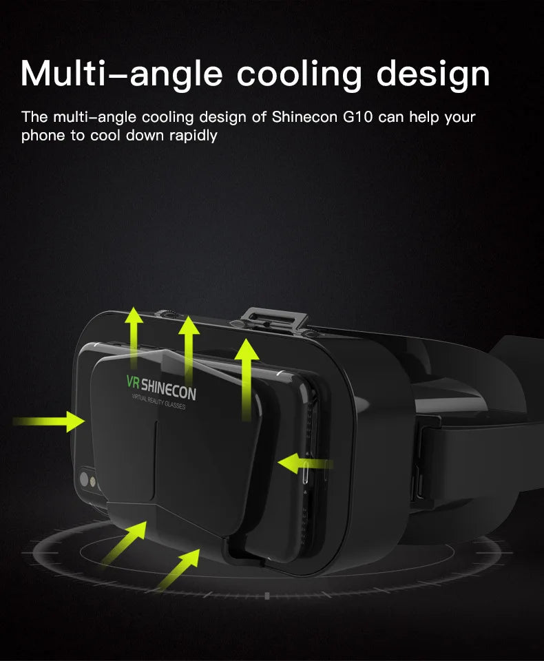 3D Virtual Reality VR Glasses Headset Devices Helmet Lenses Goggles Smart For Smartphones Phone Cell Mobile Game Viar Viewer Set