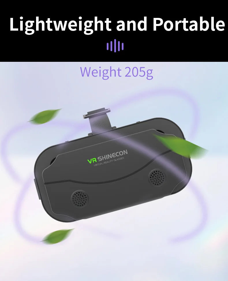 3D Virtual Reality VR Glasses Headset Devices Helmet Lenses Goggles Smart For Smartphones Phone Cell Mobile Game Viar Viewer Set