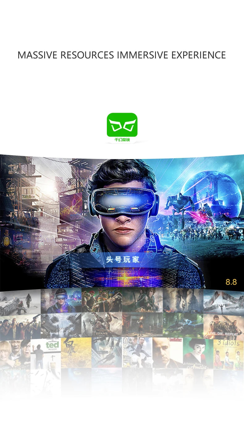 3D Virtual Reality VR Glasses Headset Devices Helmet Lenses Goggles Smart For Smartphones Phone Cell Mobile Game Viar Viewer Set