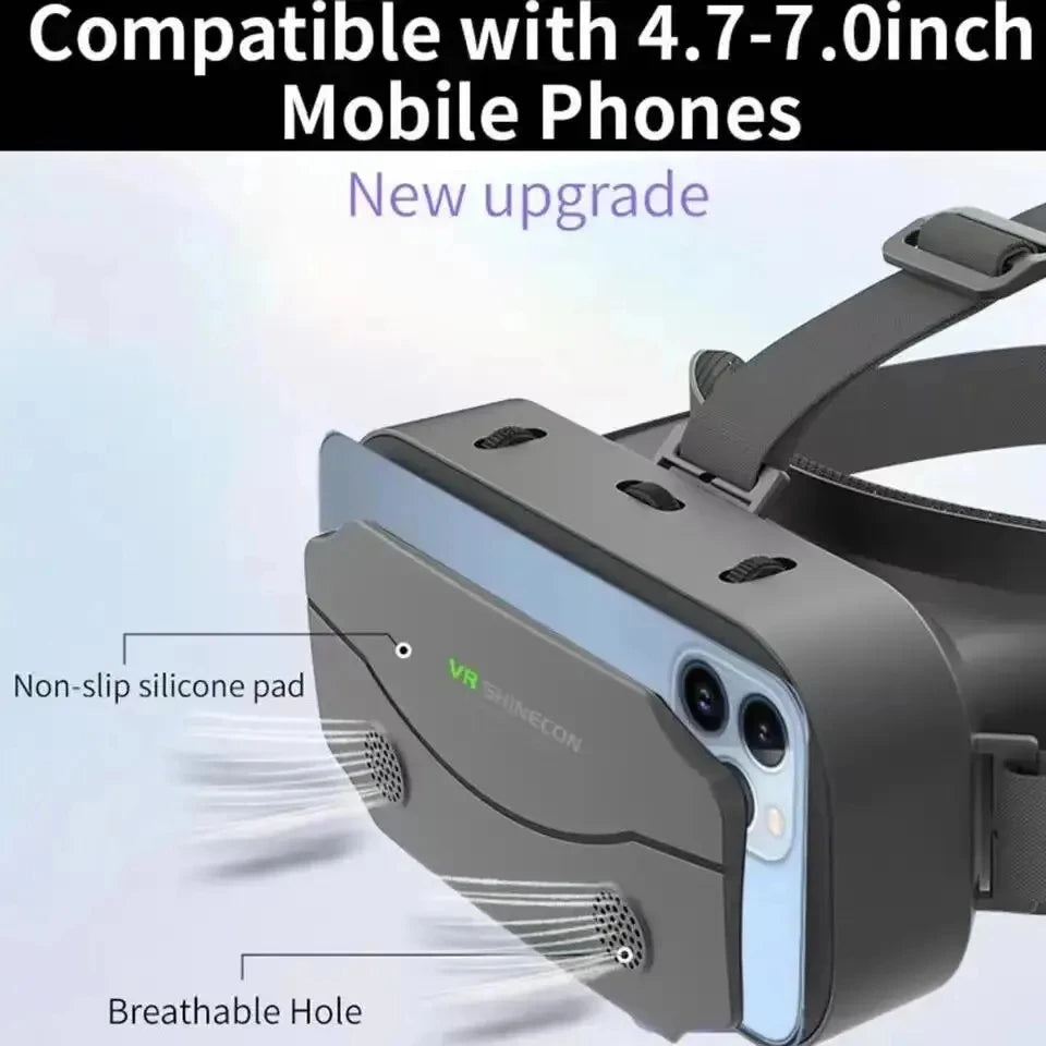 3D Virtual Reality VR Glasses Headset Devices Helmet Lenses Goggles Smart For Smartphones Phone Cell Mobile Game Viar Viewer Set
