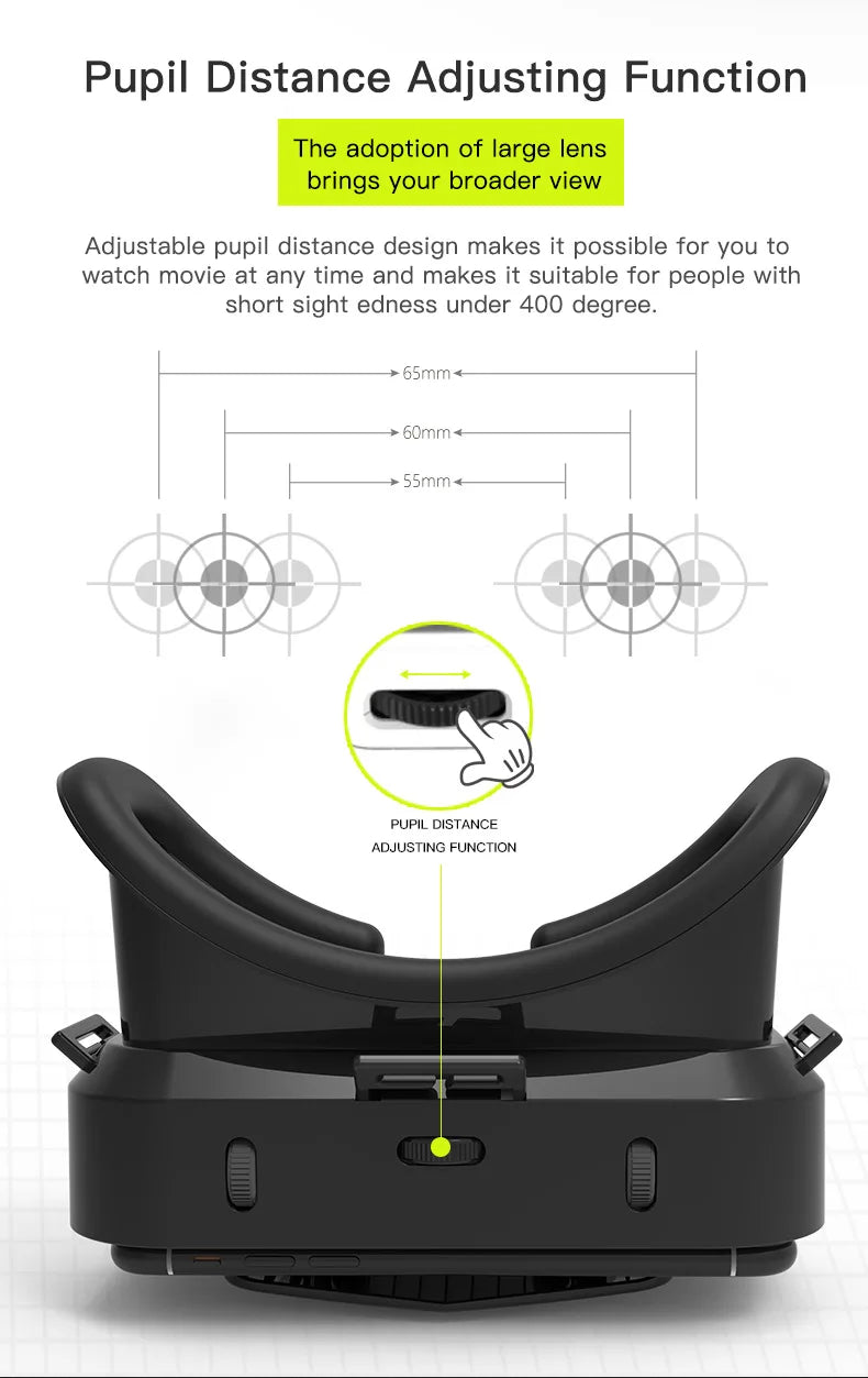 3D Virtual Reality VR Glasses Headset Devices Helmet Lenses Goggles Smart For Smartphones Phone Cell Mobile Game Viar Viewer Set