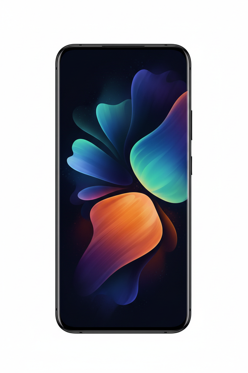 Edge-to-Edge Flagship Smartphone - Front View Midnight Black